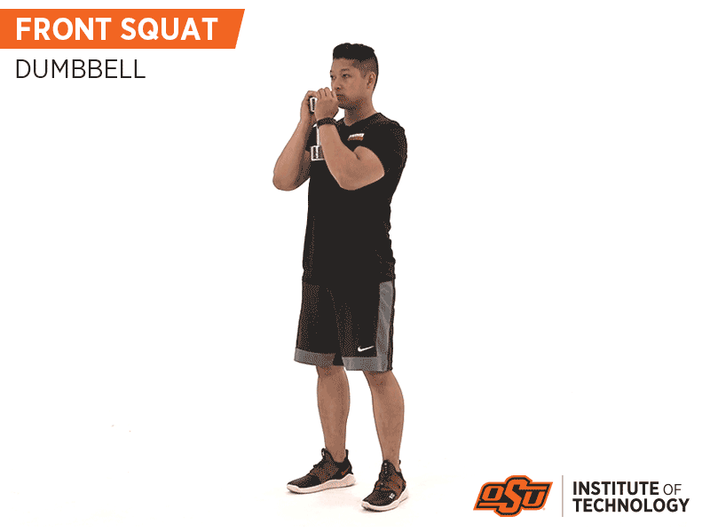 Front Squats with Dumbells