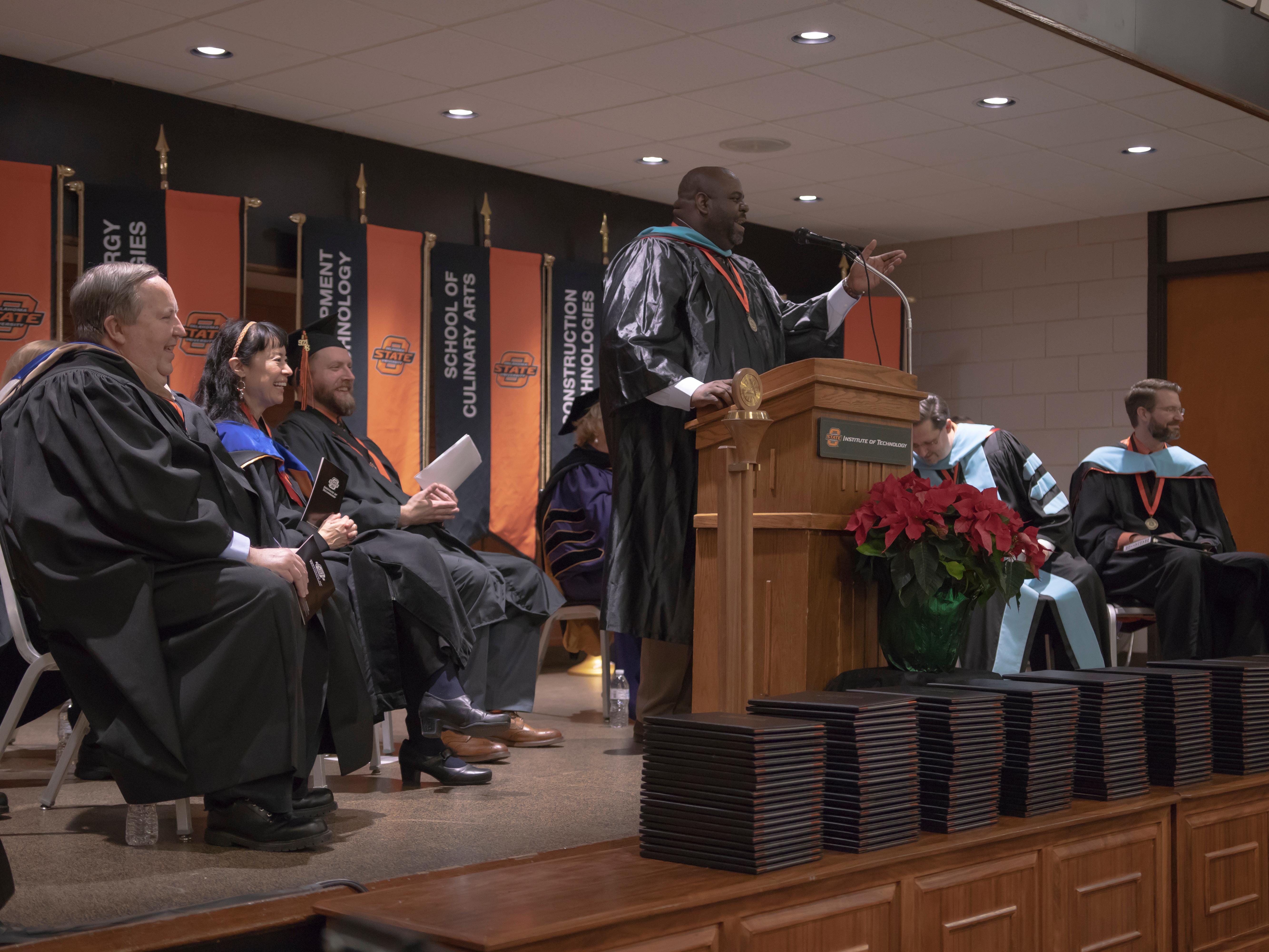 Nate Todd at Fall 2018 Graduation Ceremony