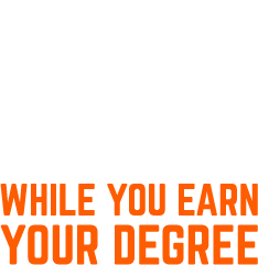 Paid internships while you earn your degree