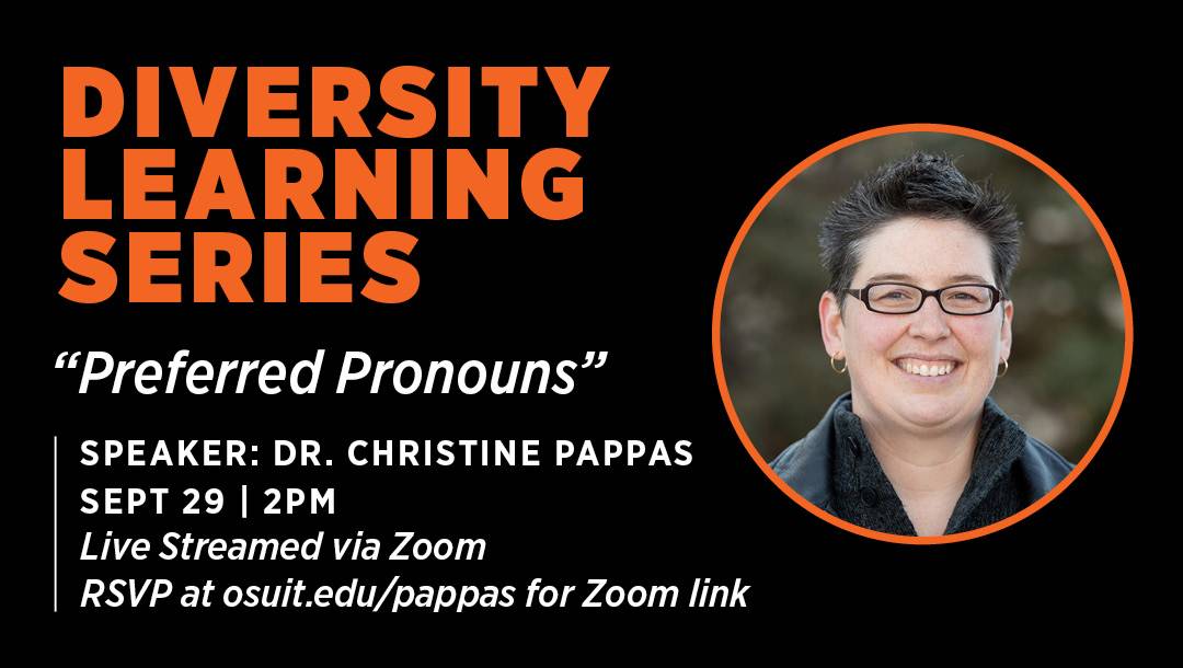 Dr. Christine Pappas to Speak About Preferred Pronouns
