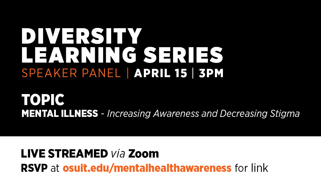 Diversity Learning Series to Discuss Mental Health Awareness April 15