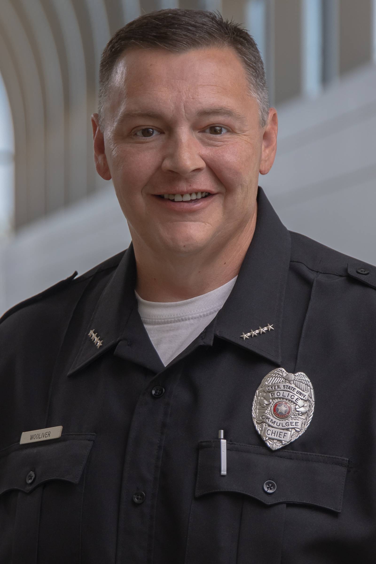 Director of Public Safety and Chief of Police Matthew Wooliver