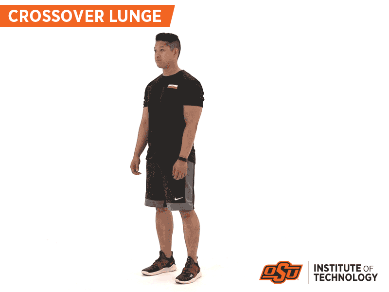 Crossover Lunges